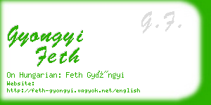 gyongyi feth business card